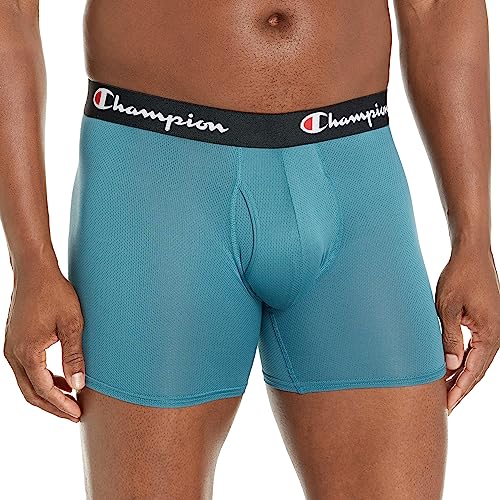 Champion Men's Boxer Brief, Lightweight Stretch Mesh Underwear, 3-Pack2