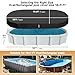 LXKCKJ Rectangular Pool Cover for above Ground Pools, Heavy Duty Winter Cover Ideal for Waterproof and Dustproof (9x18 FT, Black)