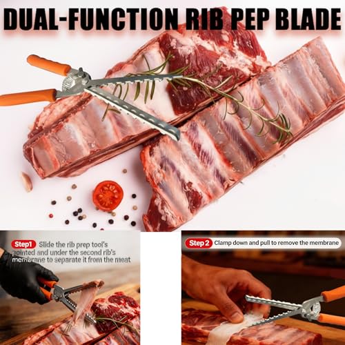 Rib Membrane Removal Tool with Spring Grip