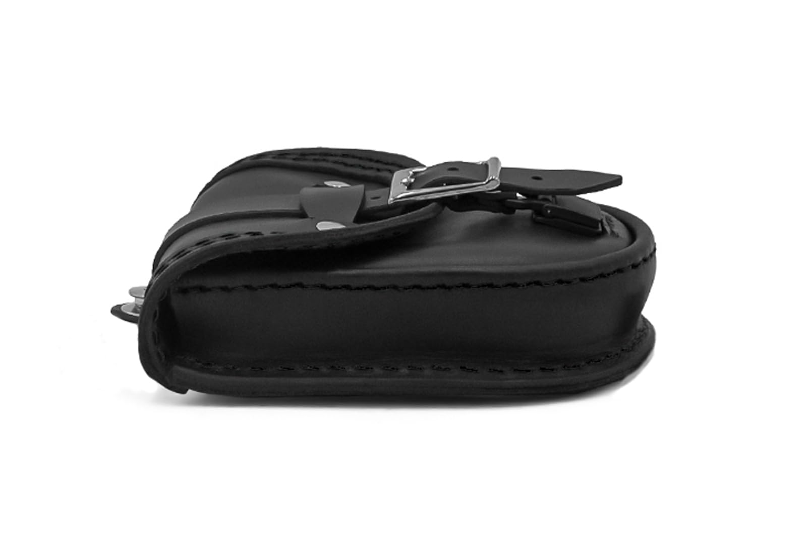 ends cuoio Borsa da serbatoio con aperture rapide in vera pelle compatibile con Harley Davidson Softail Low rider 2018-2020, Low Rider S 2020-2021 | 2022-2024, 100% Made in Italy (Cuciture nere)