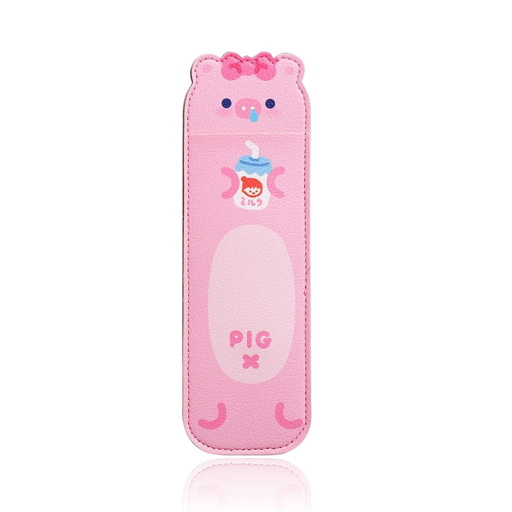 Astuccio con animali Kawaii - Astuccio semplice, portatile e carino per materiale scolastico - Chiusura con elastico