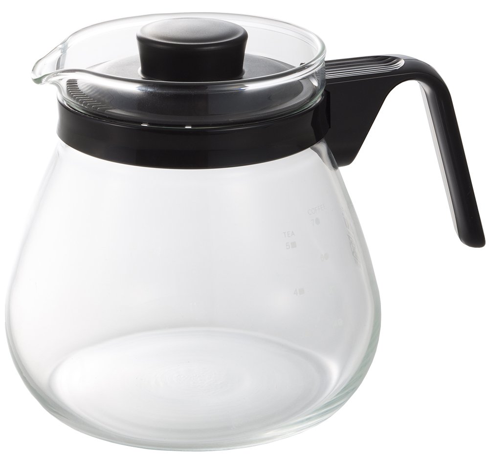 Amazon｜iwaki(イワキ) 耐熱ガラス コーヒーポット 1000 ブラック 1L