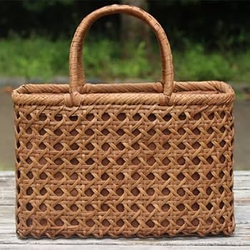 Amazon.co.jp: 山葡萄 かごバッグ 八ッ目編み やまぶどう 山