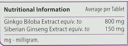 Miniatura 6 de Tabletas Ultra Ginkgo y Ginseng - Paquete de 60