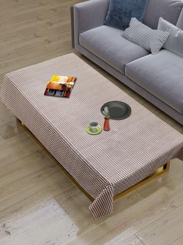 Image of Dakshya Industirs PVC Waterproof Table Cover 36x54 Inch Floral Printed Center Table Cover Washable Plastic Table Sheet Oilproof Dining Table Cover for Coffee Table Living Room Home (Premium Charm)