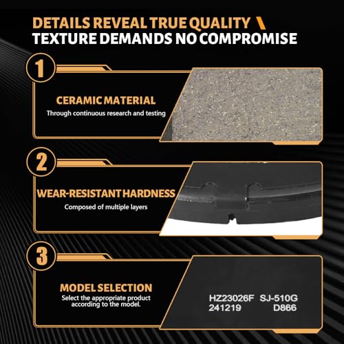 Image of D866 Front Semi-Metallic Disc Brake Pad Set Fit For Jeep Compass /Patriot 2007-2008,For Dodge Caliber 2008-2009 R /T, For Chrysler Sebring 2001-2003, For Mitsubishi Eclipse /Galant 2001-2012