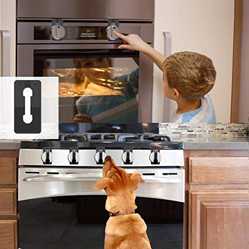 image for aukfa Baby Safety Gas Stove Knob Locks - Childproof and Pet Kitchen Ov