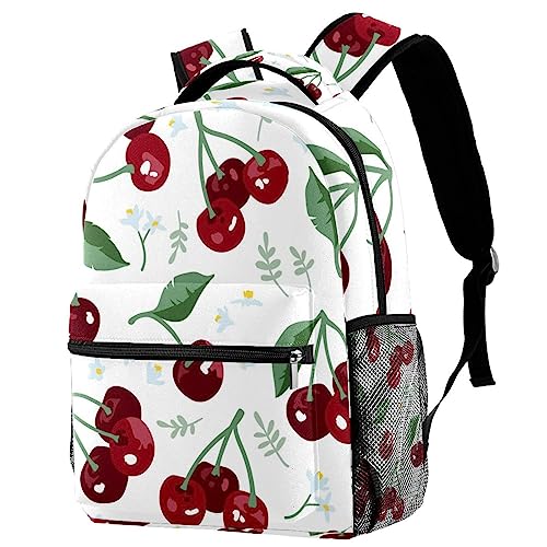 Sac à dos cerises idéal pour les cours, grand cartable de lycée
