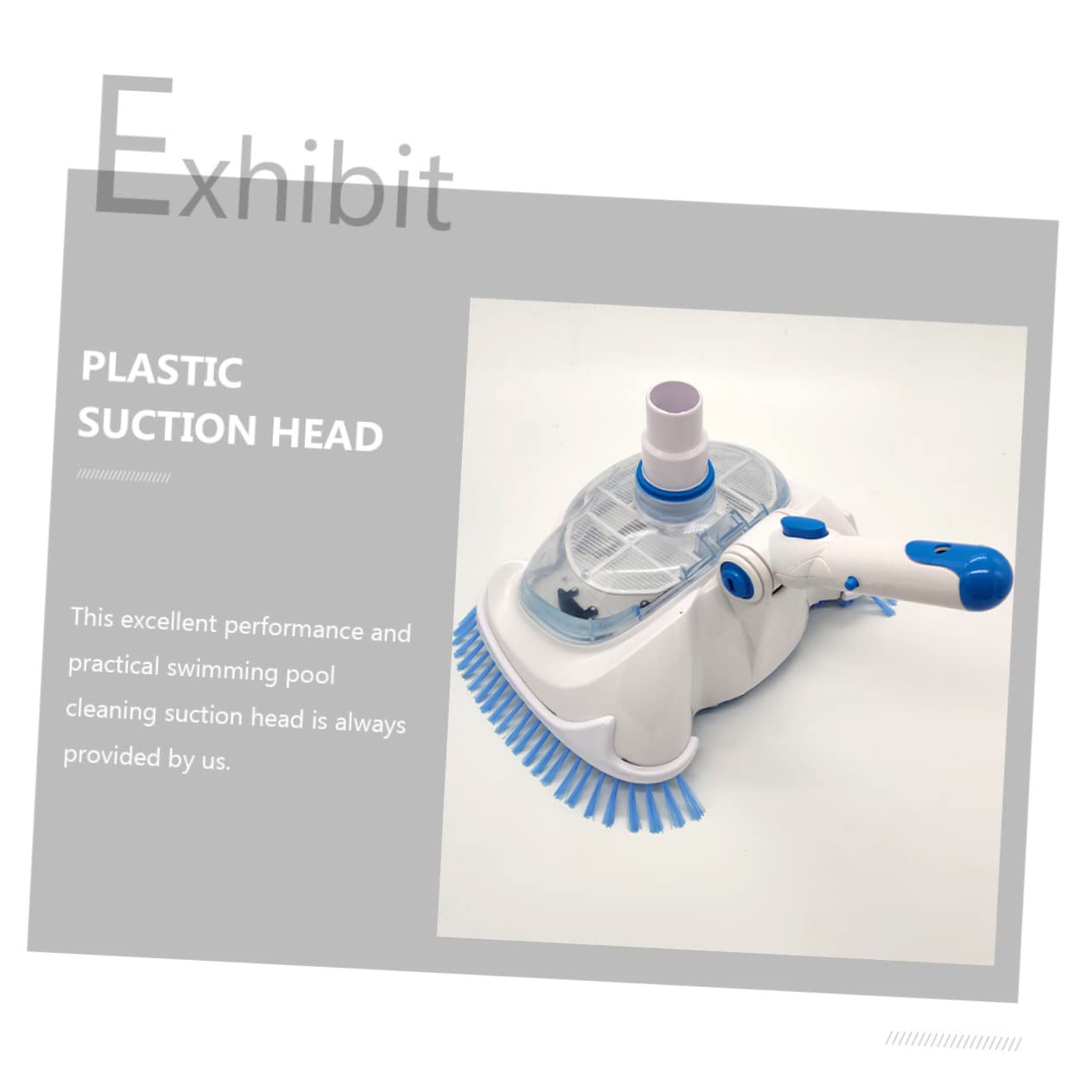 Gogogmee Pool Vacuum Brush Head Pool Brushes for Cleaning Pool Funny Office Signs Pool Cleaning Supply Pool Cleaning Tool Pool Cleaner Sucker Swimming Pool Plastic Transparent Lid