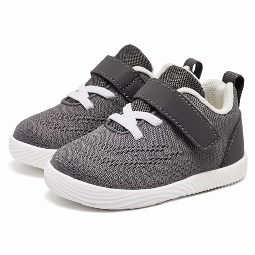 Image of MORENDL Toddler Sneakers Baby Boys & Girls Barefoot Shoes Lightweight Breathable Walking Running Tennis Athletic Sport Shoes
