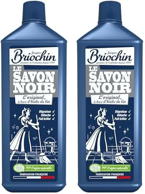 Savon Noir Liquide Jacques Briochin - Nettoyant Multiusages 1L Fabriqué en France