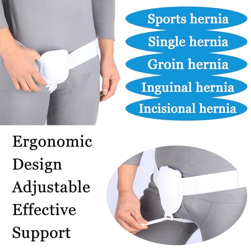 Faja para Hernia Inguinal Ajustable Blanco Talla Única miniatura 2