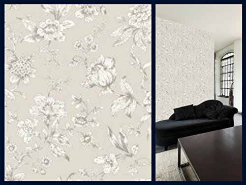 Preisvergleich Produktbild Jardin Toile-de-Jouy-Tapete grau 173101