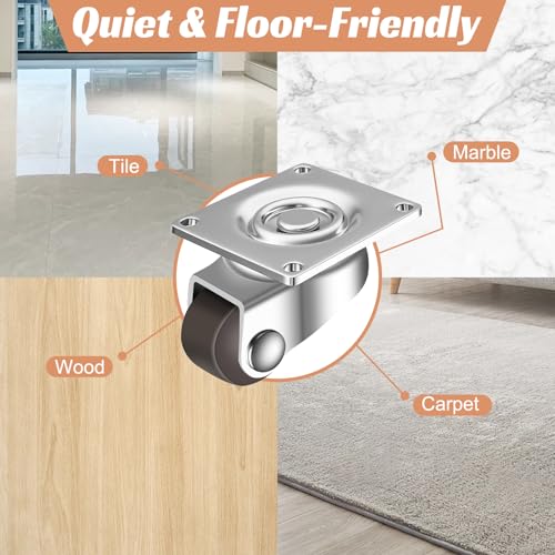 8 Stk Kleine Möbelrollen Lenkrollen 12mm Möbel Rollen 360 Grad Mini Rollen Für Möbel Universal Gummirollen Rutschfeste Transportrollen Universalrad Für Kleine Möbel Wischeimer Regal Aufbewahrungsbox