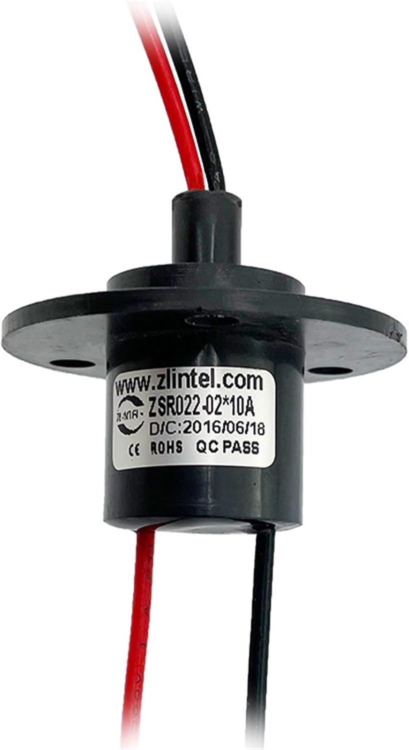 1PCS Conductive Slip Ring, high Current Collector Ring, high Power Brush, 2-Way 10A, Used for Insulated Dining Table, Electric Dinner Plate