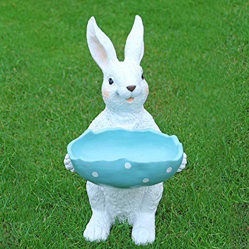 Lapins de simulation en résine, une sculpture décorative originale à offrir pour le jardin