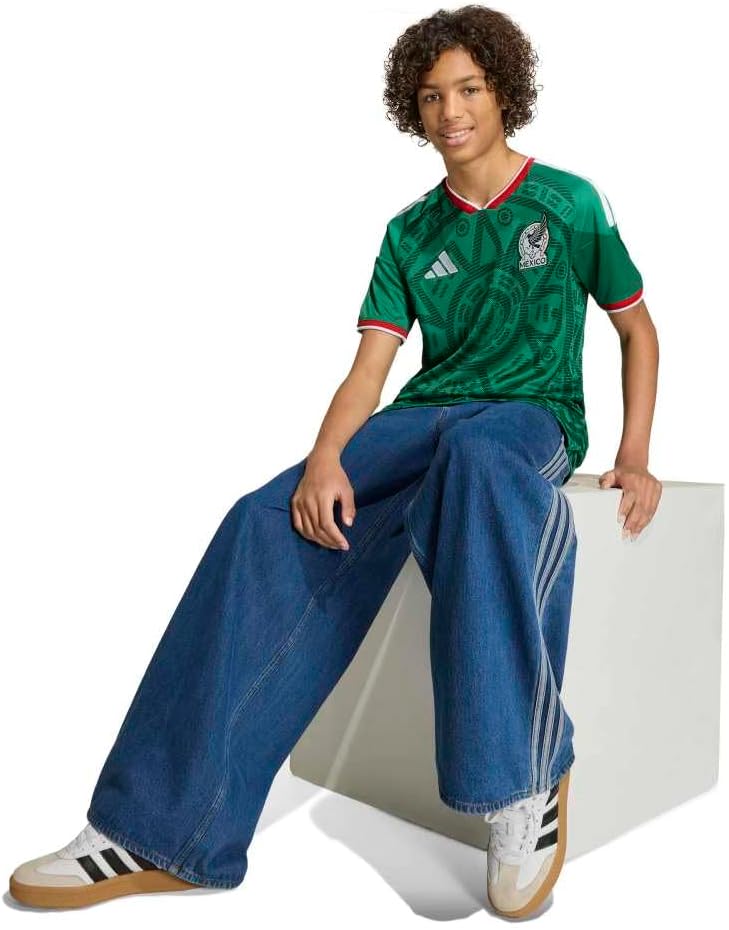 Adidas Unisex Kids Mexico 26 Home Jersey - Image 5