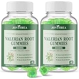 2 Pack Organic Valerian Root Gummies, Herbal Supplements for Calm & Relaxation, Natural Sleep Support for Adults & Kids, Melatonin Free, Vegan, Non-GMO, Gluten Free, Apple Flavor, 120 Count