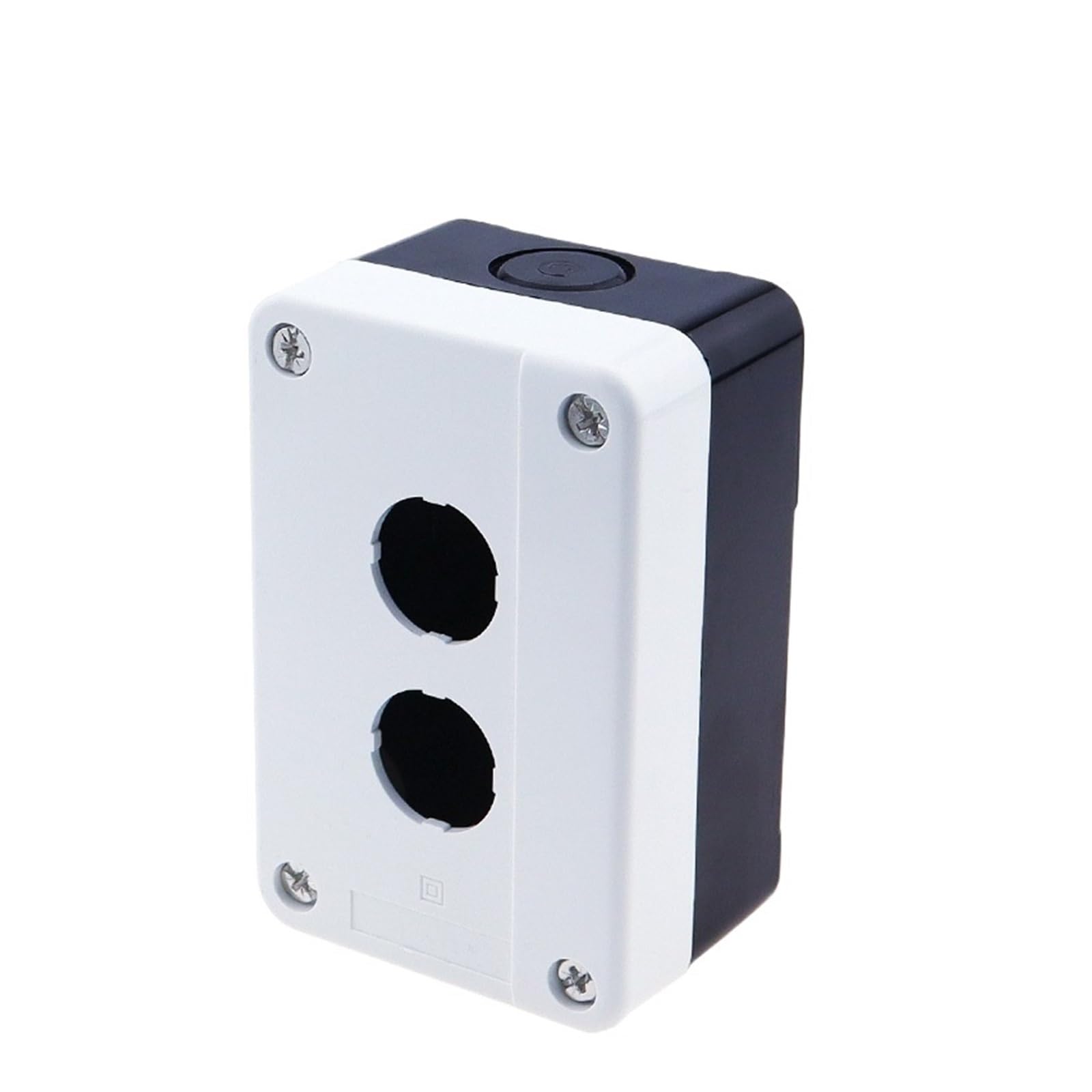 Boîte de commutation B02 pour bouton d'arrêt d'urgence boîtier blanc plastique 2 trous 22mm