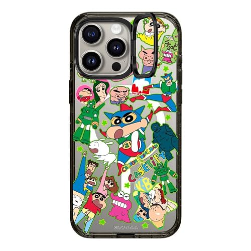 CASETiFY CpNgOX^h iPhone 15 Pro Max P[X [X^h@\/MagSafeΉ/ϏՌ/Crayon Shin-chan Co-Lab] - Crayon Shinchan Sticker Case - Acti