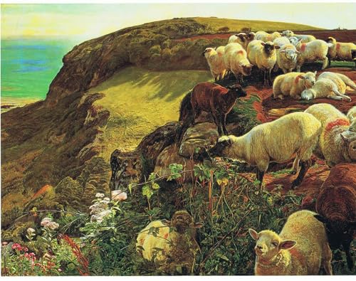 Graffiti Art Mural Moutons égarés William Holman Hunt pour raviver un mur blanc uni