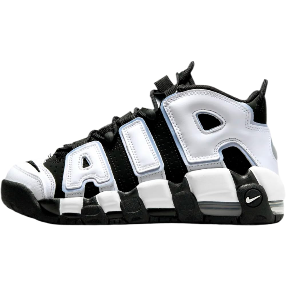 Nike Boy's Air More Uptempo (Big Kid) Black/White/Multicolor/Cobalt Bliss 6 Big Kid M