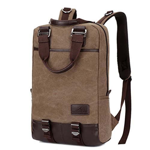 Sac à dos voyage avec compartiment ordinateur, toile canvas imperméable et portable