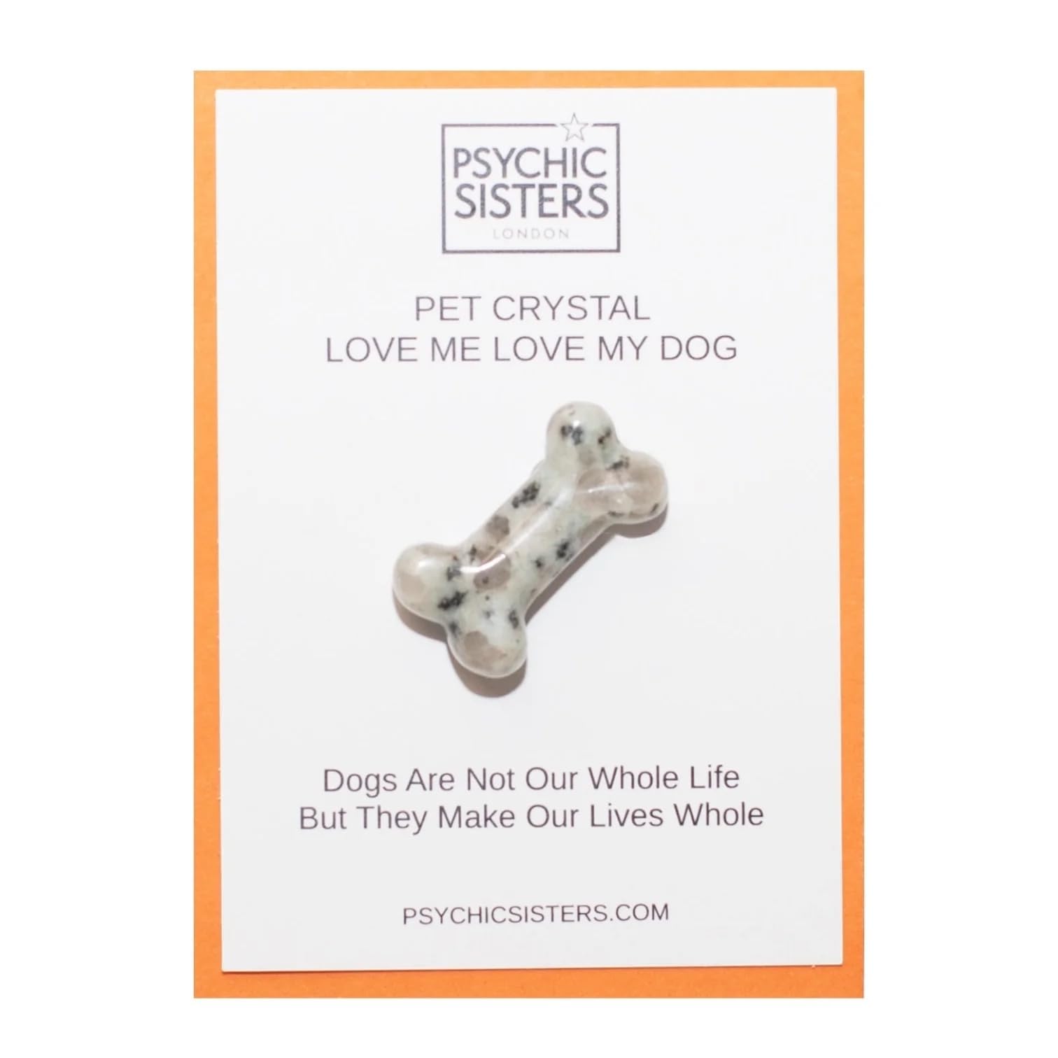 Crystal Gemstone Cards, Pocket-Sized with Poems and Gemstone Keepsakes (DOG CRYSTAL CARD)