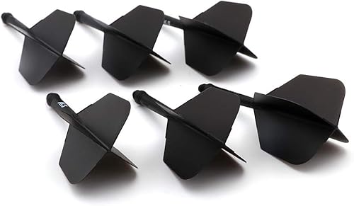 Miniatura 22 de CUESOUL 6 piezas de eje de dardos integrado ROST y vuelos Longitud de la caña: 1.102 in