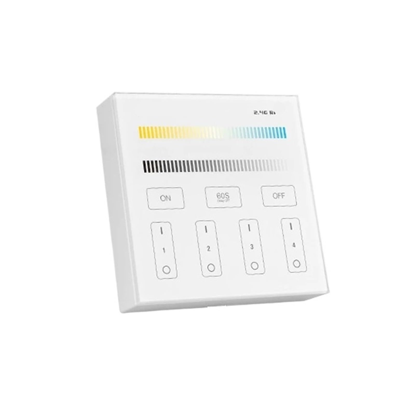 Variateur B2 CCT télécommande murale tactile 4 zones pour ruban LED