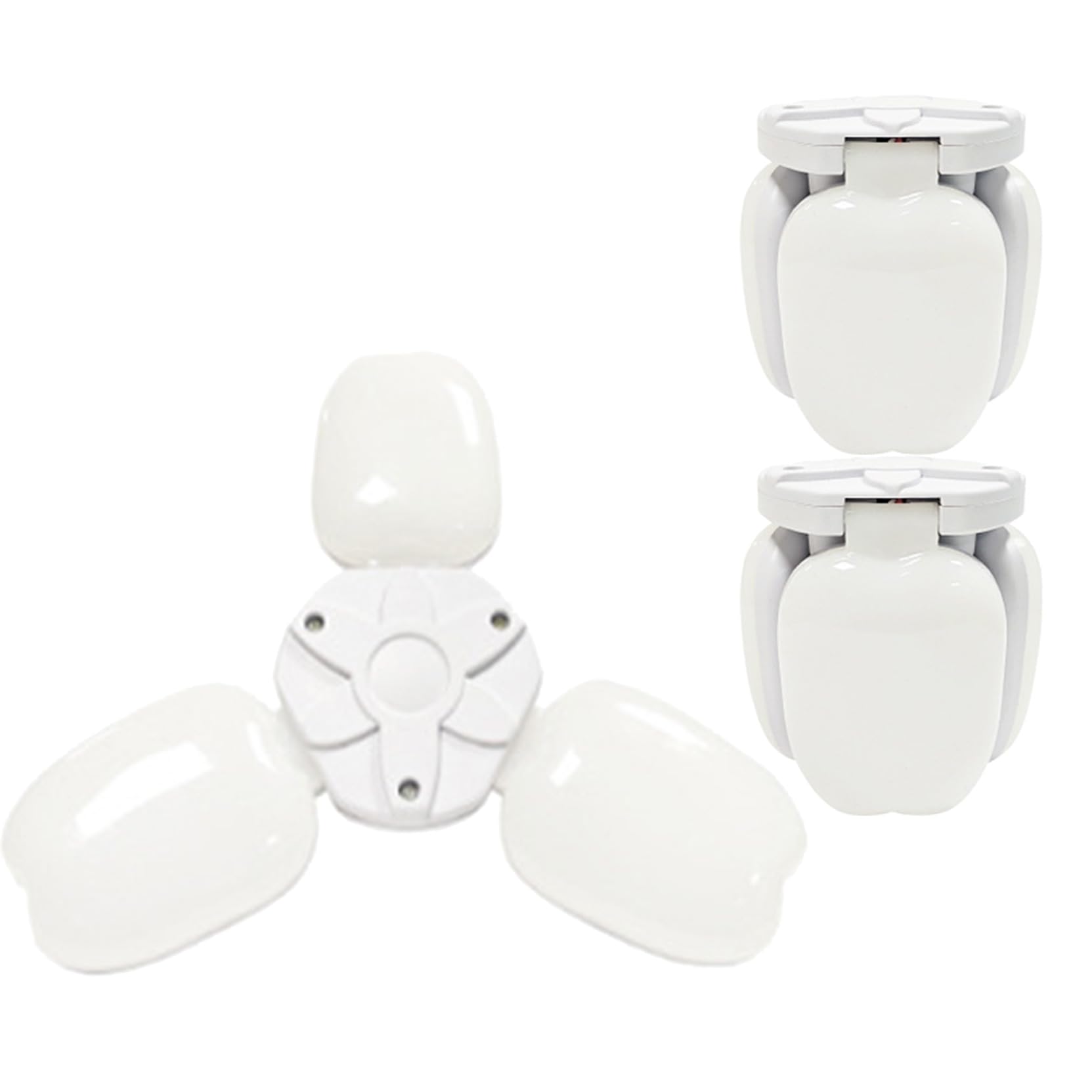 TTiiLoe 20W Garage Light with 3 Deformable Panels, 6000K Ultra Bright LED Ceiling Light Fixture, E26/E27 Screw-in Shop Lighting for Basement Attic Workshop Barn Warehouse, 3 Pack