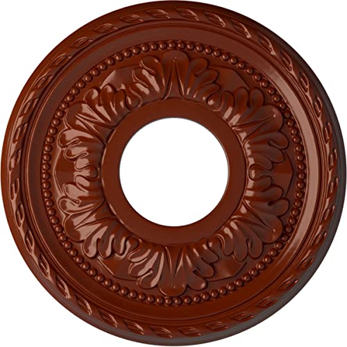 Image of Ekena Millwork CM11PMFIF Palmetto Ceiling Medallion, FireBrick