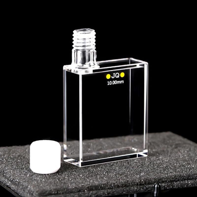 Cuve à quartz avec bouchon à vis 10/32 mm éclairage six voies pour laboratoire