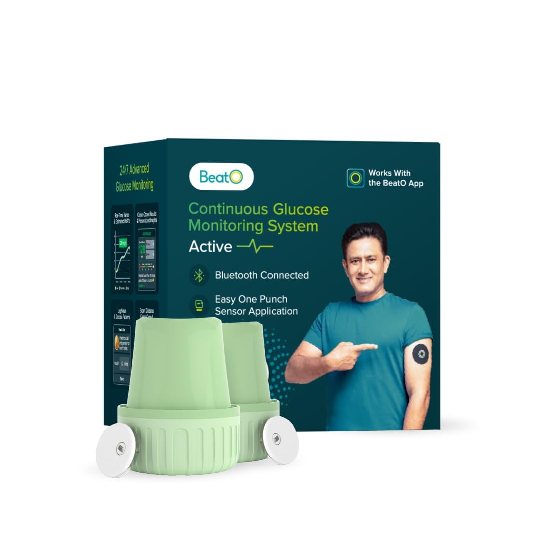 BeatO CGM Glucose Monitor for diabetes | Bluetooth Connected CGM Sugar Test Machine for home | 15-Day Glucose Tracking | No-Scan, One-Push Application(Pack of 2)-image-42
