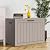 Treillage Tale Outdoor Storage Box, 45 Gallon Waterproof Deck Box for Backyard Garden Tools, UV-Resistant Lockable Outside Storage Box for Patio Cushions, Package Delivery Box, Grey