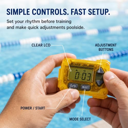Swim Tempo Trainer, metrónomo acuático y temporizador miniatura 4