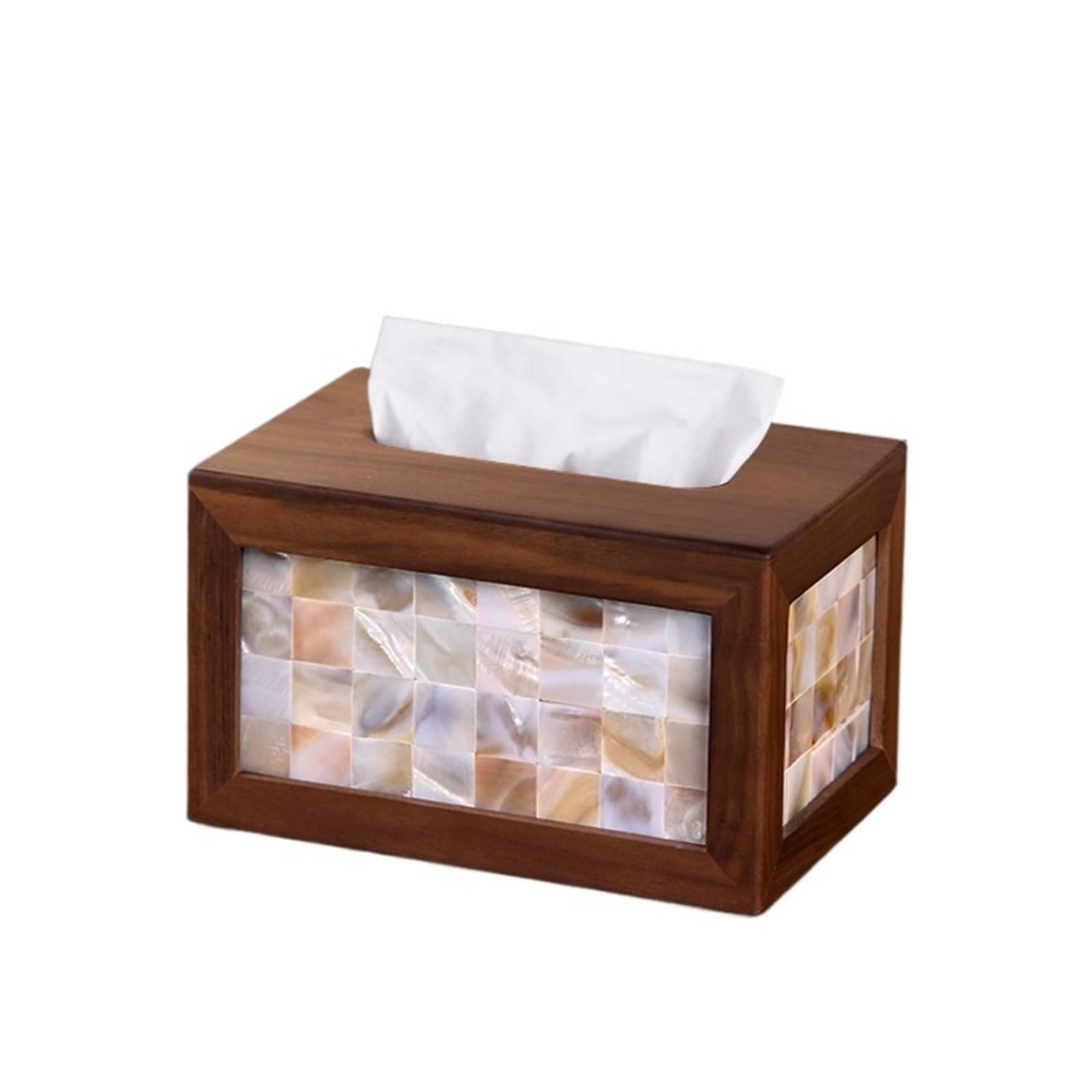 Tissue Case Creative Walnut Tissue Box Retro Living Room Decoration Coffee Table Napkin Facial Dispenser Tissue Dispenser