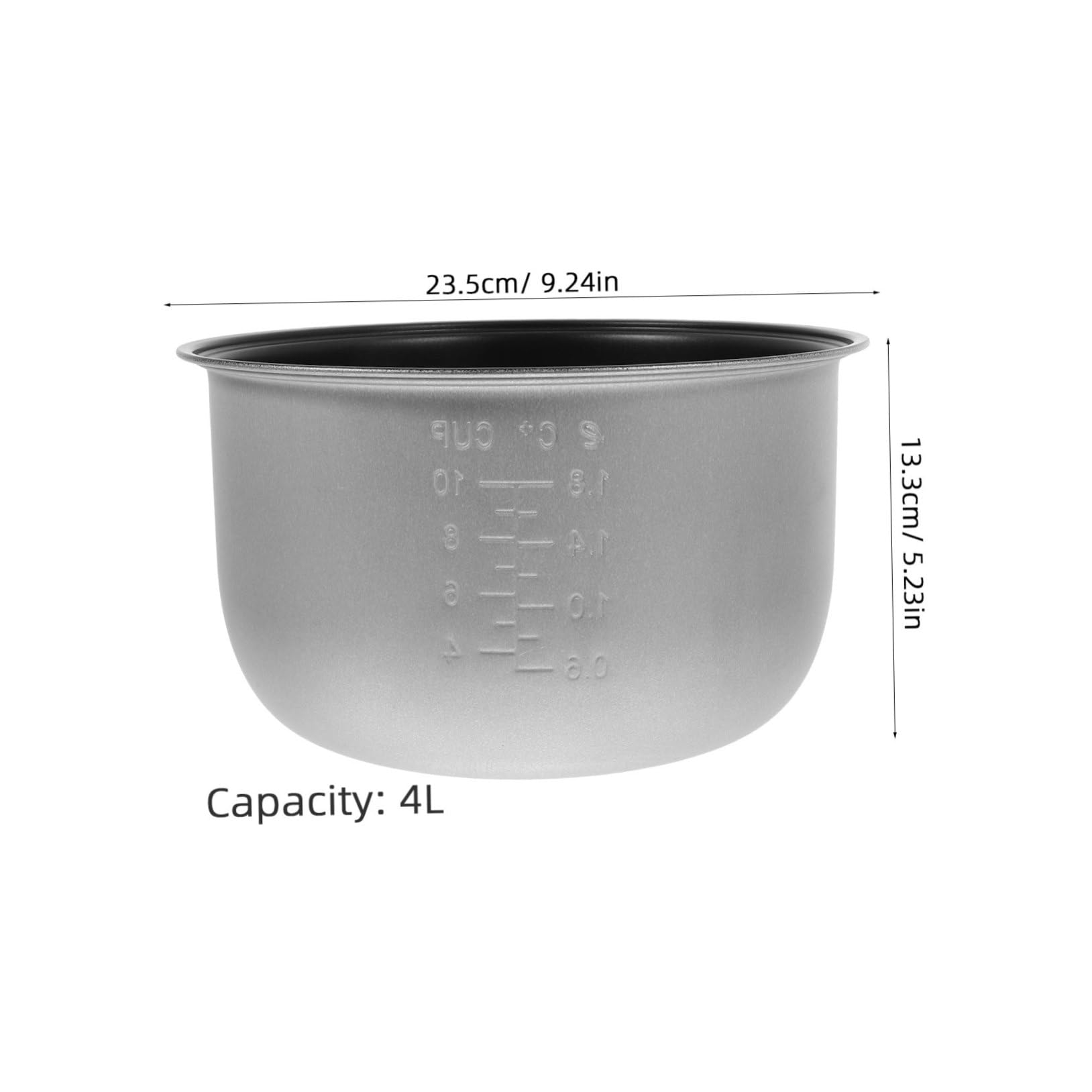 Alipis Olla Interior de Repuesto para Olla Presión Eléctrica Revestimiento Antiadherente Capacidad Accesorio para Cocina Doméstica