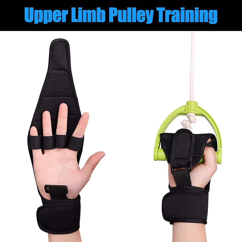 Qwertfeet Fitness Finger Hilfshandschuhe Fingergriff Handschuhe für ältere Menschen Faust Hemiplegie Manuelles Training Handschuh Sport & Freizeit