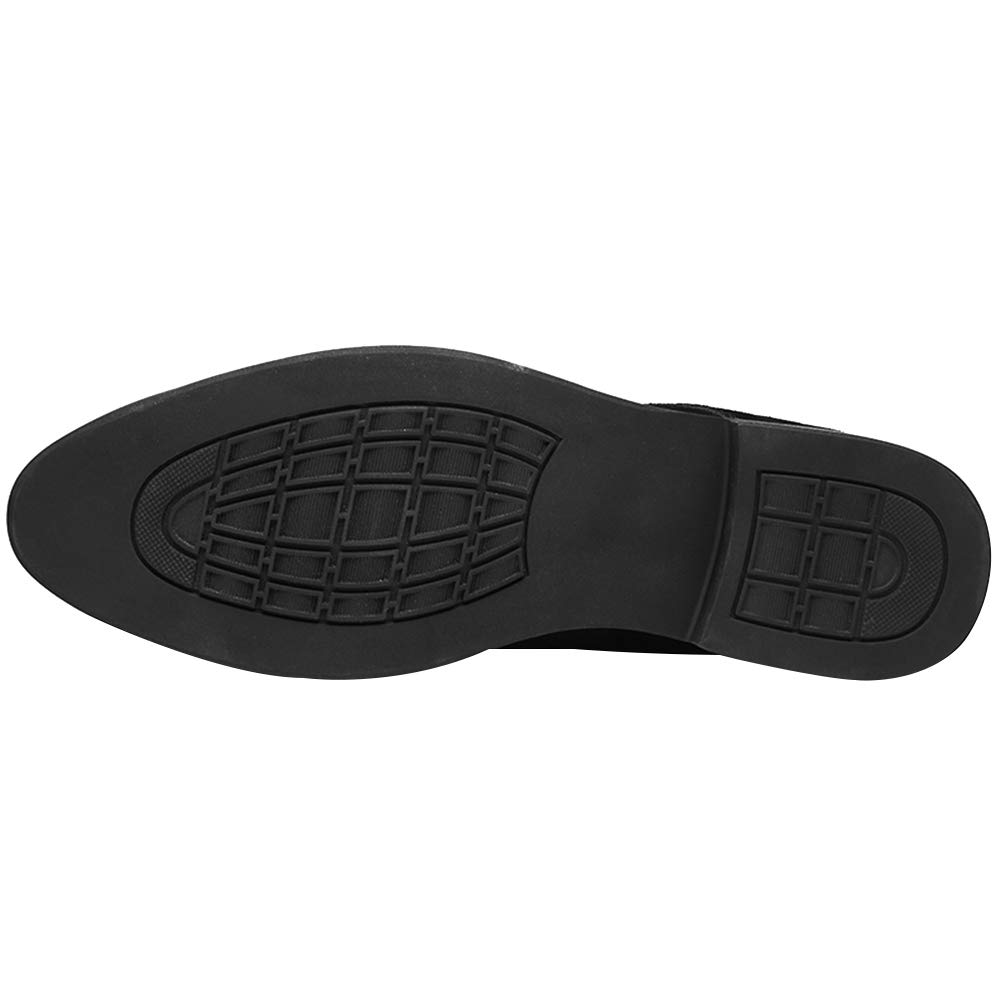rismart Hombre Ante Oxford Semi Casual Zapatos de Cordones para Boda Trabajo Negocios