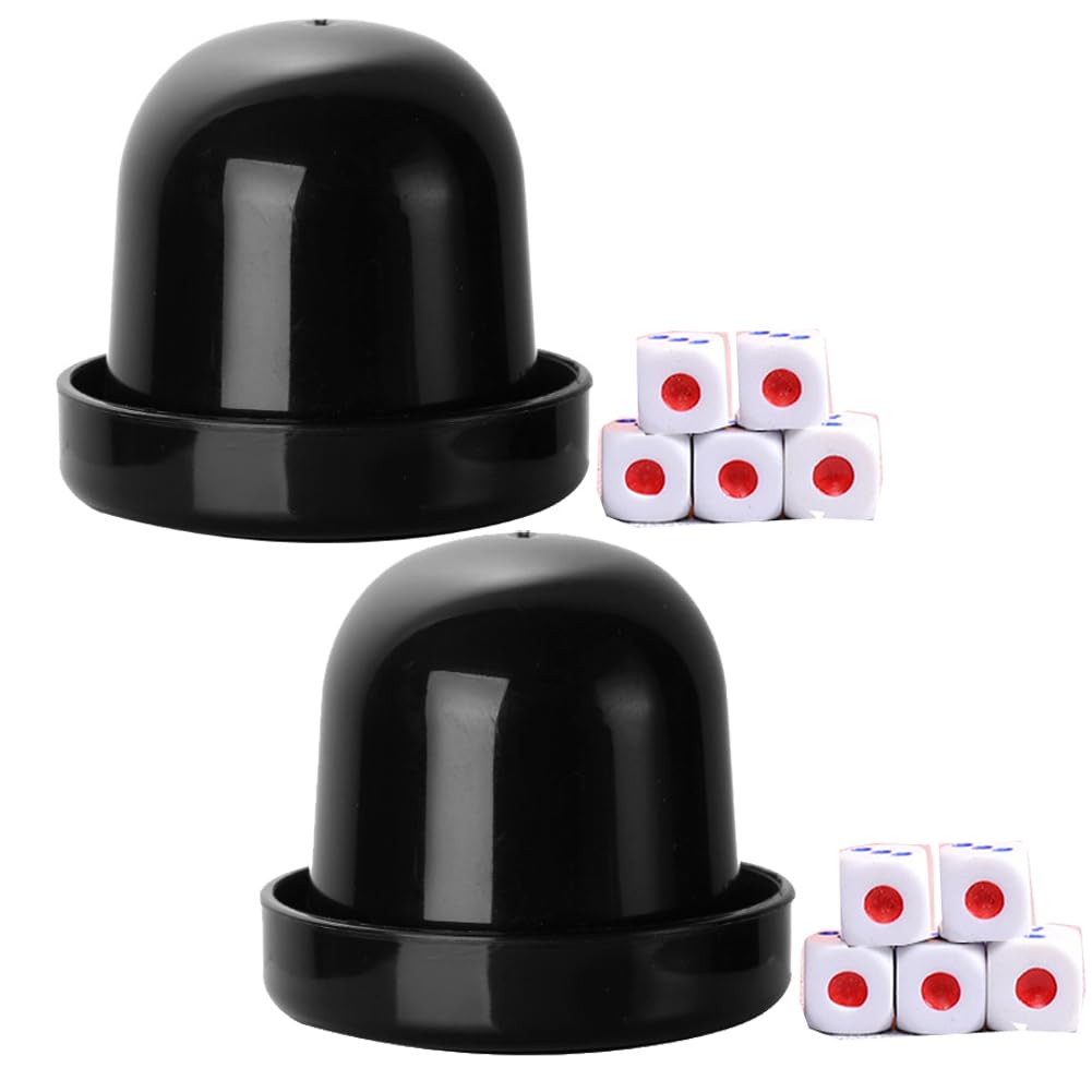 Amazon.com: 2 Set Plastic Dice Cup with Lid and Dice Professional