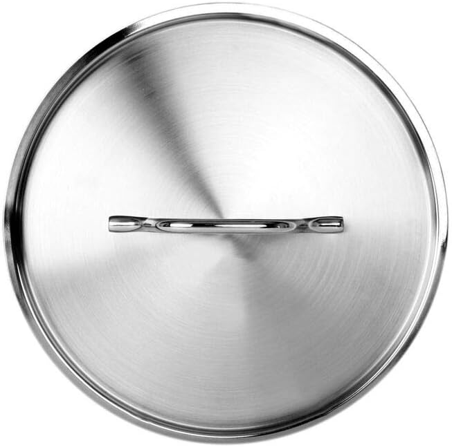 Thunder Group SLDB016, 16 Quart Double Boiler With Cover, Commercial Pasta Cooker with Lid, Stainless Steel Stock Pot