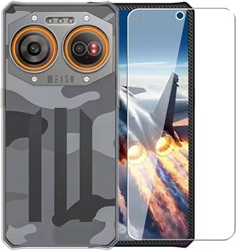 Case for IIIF150 Air 2 Ultra + Glass Screen Protector Tempered Film - Transparent Silicone Soft Flexible Bumper Shockproof TPU Protective Cover Shell Clear
