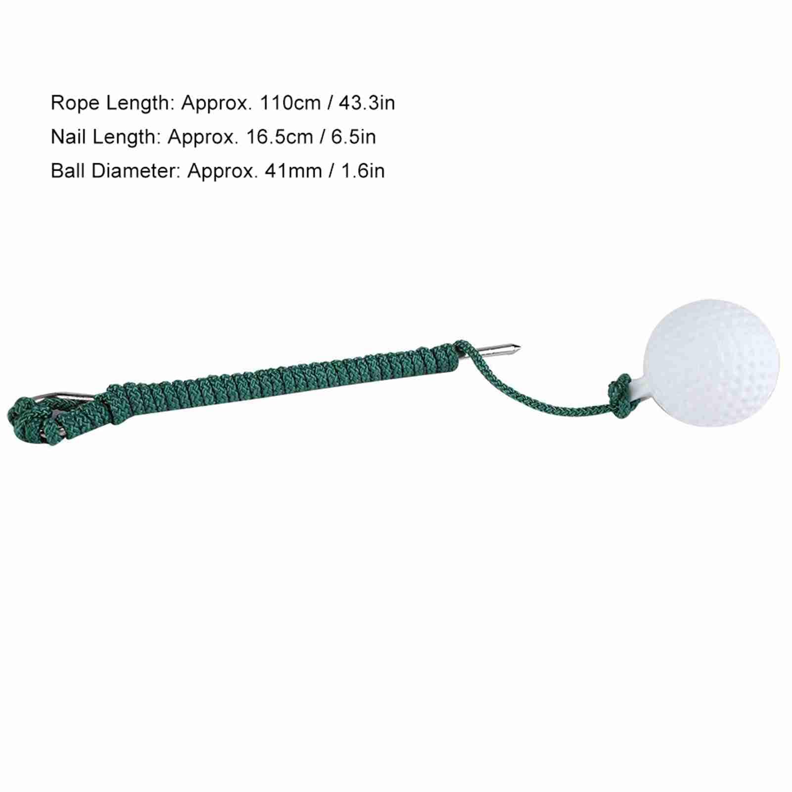 DAUERHAFT Golfowa huśtawka lina kula wytrzymała piłka do ćwiczeń golf ball on a string do ćwiczeń, na zewnątrz golf ball rope Entraînement