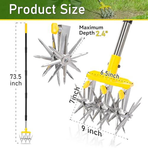 Cultivador de Jardín Manual BlumeTrec 74 pulg de Mango miniatura 2