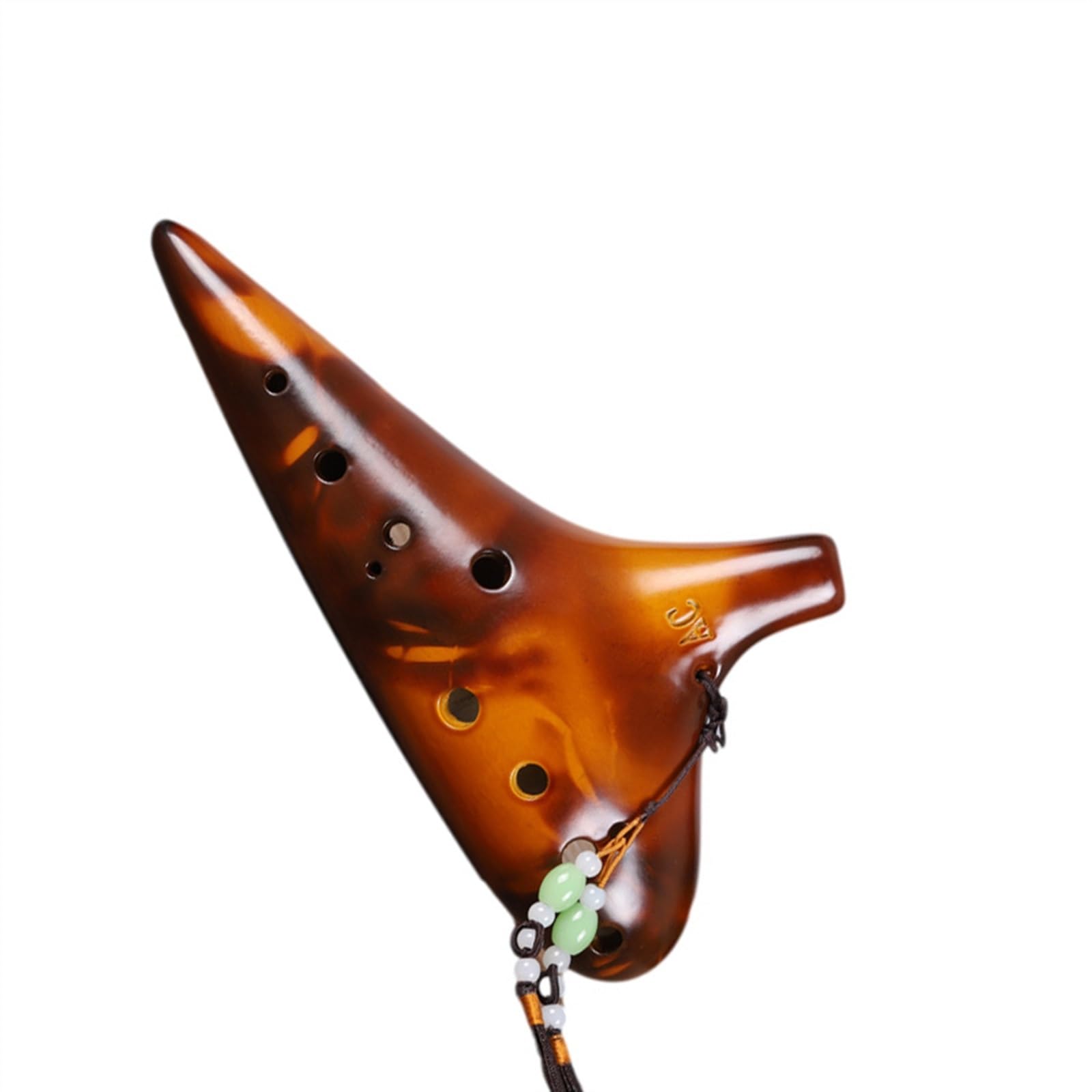 Pour Débutants ocarina Ocarina Alto 12 Trous Paille Jaune Fumée C AC