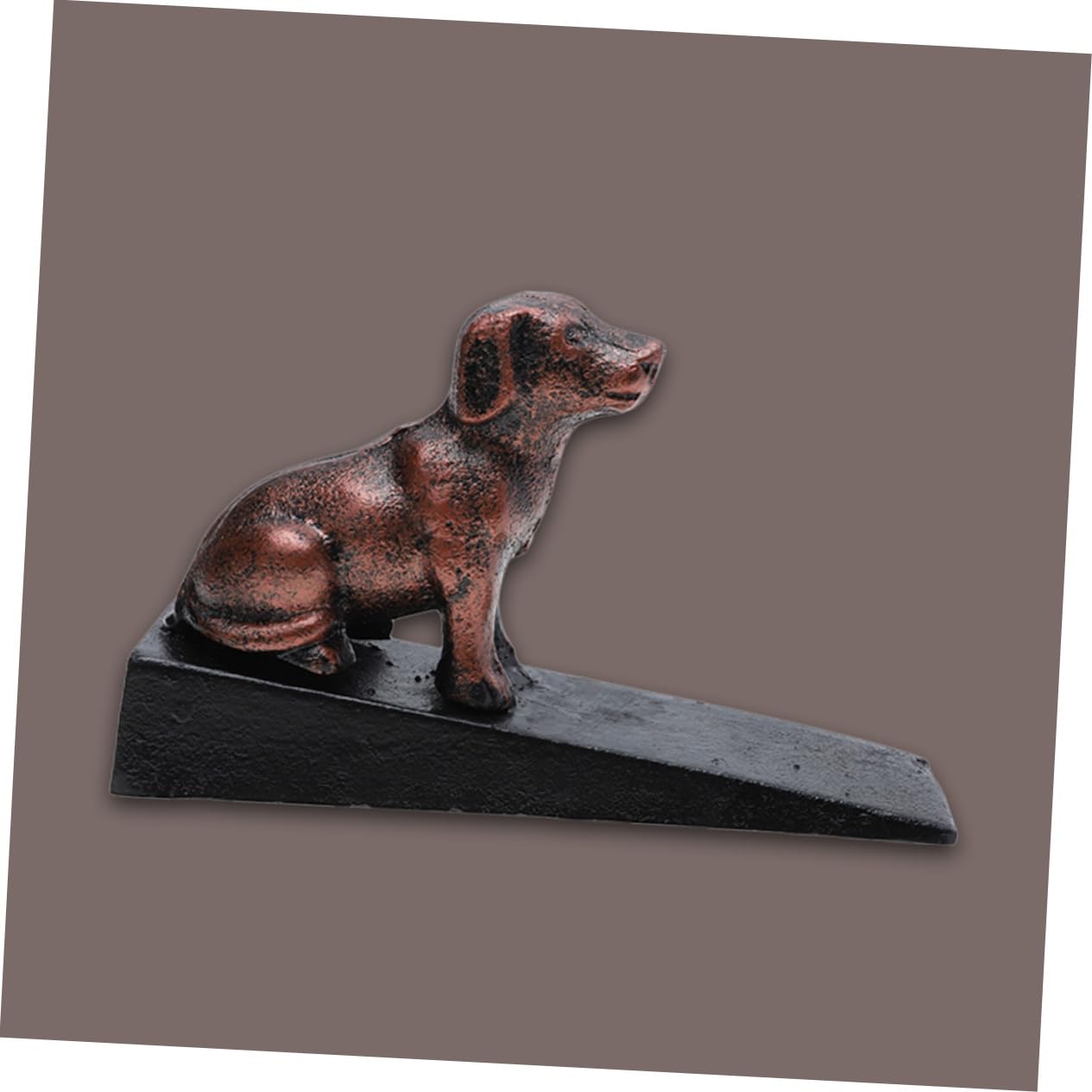 Türstopper Hund aus Gusseisen, Dekorative Figur mit Anti Rutsch Schutz