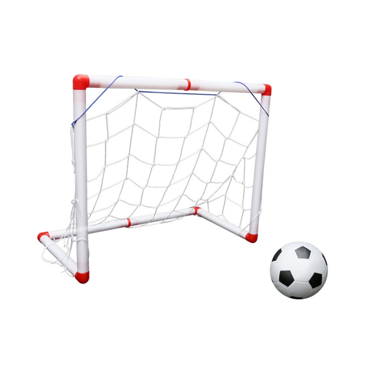 GAROZATION Ccer Net for Boys and Girls 56cm Mini Football Goal Weather-Resistant Great for Family Game Beach Wedding Party