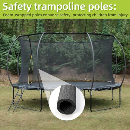 Image of Trampoline Poles Replacement for Skywalker Or Jumpzylla,Galvanized Trampoline Enclosure Pole for Skywalker or Jumpzylla,Replace Parts#4201 4202 4135 OR for Jumpzylla 8ft 10ft&12ft 14ft
