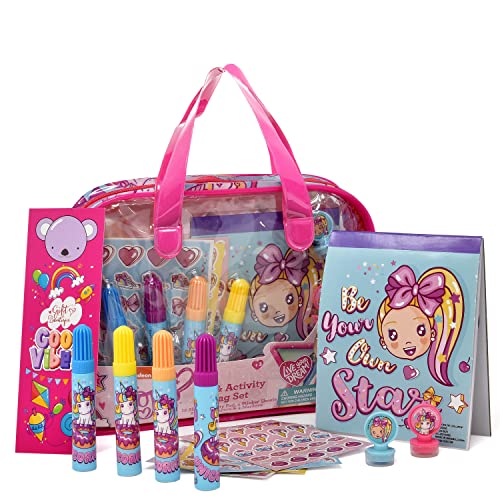 Gift Boutique JoJo Siwa Art & Activity Bag, Coloring and Activity Set with Stickers, Mess Free Crafts Color Kit, Bookmark for Toddlers, Boys and Kids